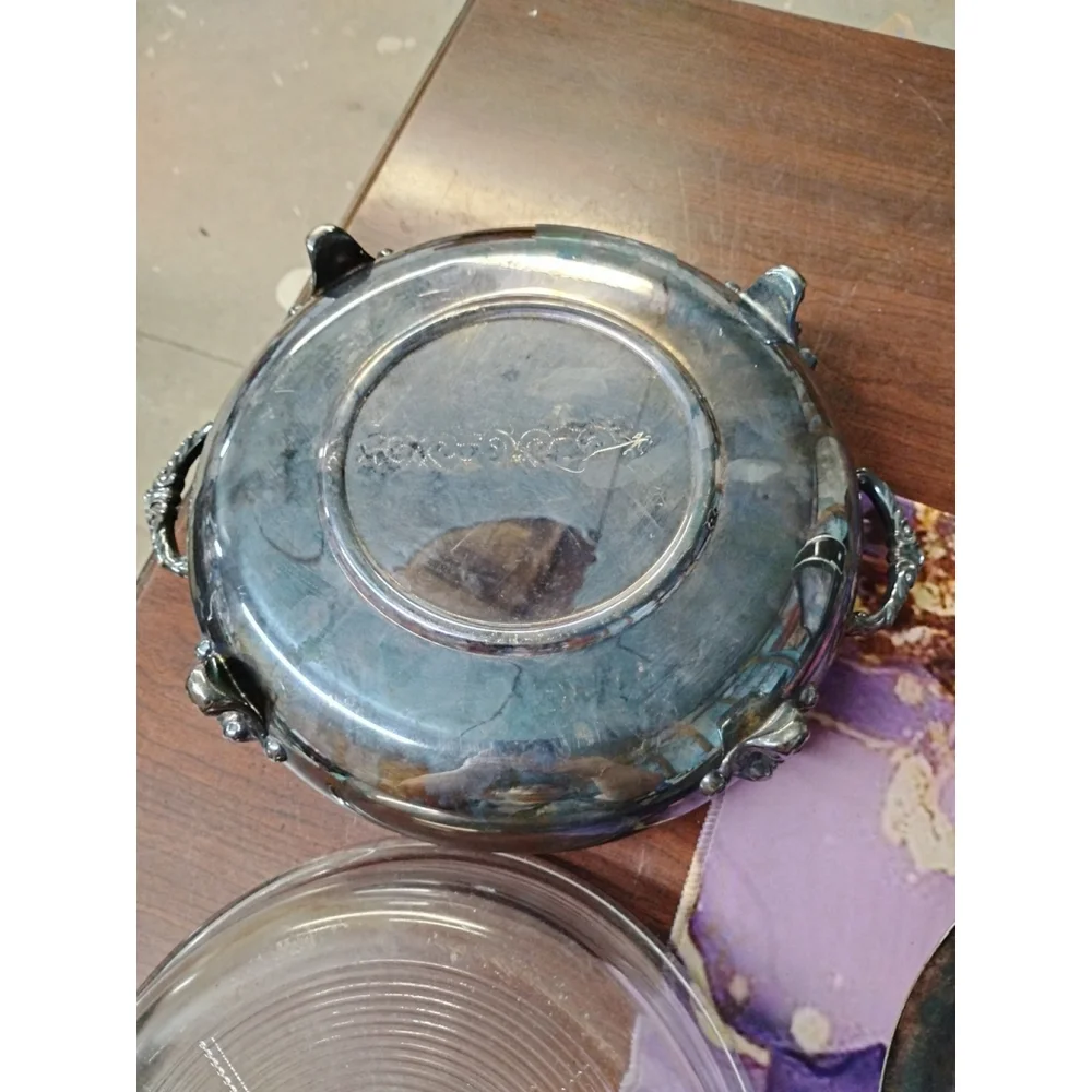 TOWLE, Silver Plate Round Covered Casserole, Footed